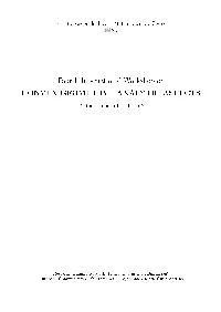 Convex Geometry - Analytic Aspects