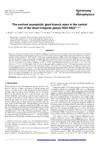 The Evolved Asymptotic Giant Branch Stars in the Central Bar of the Dwarf Irregular Galaxy NGC 6822�,
