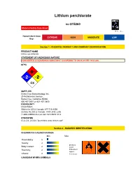 Lithium Perchlorate