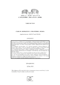 Third Section Case of Adzhigitova And