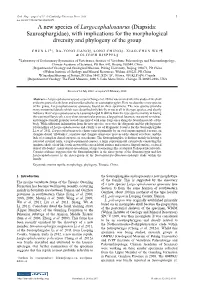 (Diapsida: Saurosphargidae), with Implications for the Morphological Diversity and Phylogeny of the Group