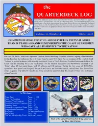 The QUARTERDECK LOG