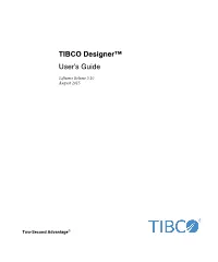 TIBCO Designer User's Guide