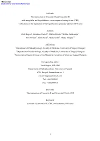 1 Full Title: the Interaction of Urocortin II and Urocortin III with Amygdalar