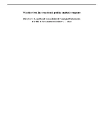 2020 Irish Director Report and Consolidated Financial Statements