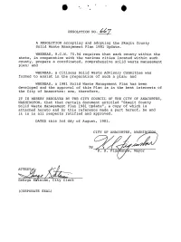 7 a RESOLUTION Accepting and Adopting the Skagit County Solid