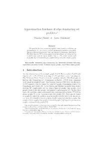 Approximation Hardness of Edge Dominating Set Problems∗
