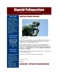 Bianchi Perspectives an E-Newsletter Offering PR-Related Info to Use, Challenge and Amuse