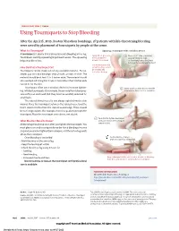 Using Tourniquets to Stop Bleeding