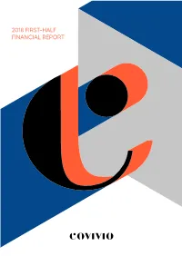 2018 FIRST-HALF FINANCIAL REPORT Contents