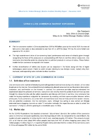 China's Live Commerce Market Expanding