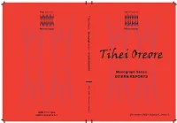 Te Oreore Monograph