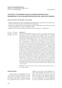 The Effect of Different Doses of N Fertilization on the Parameters of Soil Organic Matter and Soil Sorption Complex