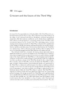 The Third Way and Beyond