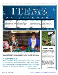 Items of Interest MAY-JUNE 2021