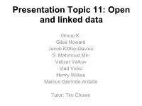 Open and Linked Data