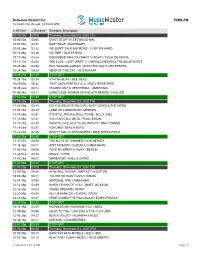 Schedule Quickprint TKRN-FM