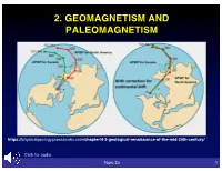 2. Geomagnetism and Paleomagnetism