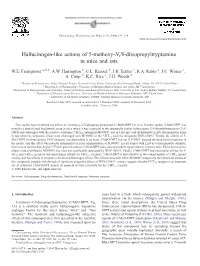 Hallucinogen-Like Actions of 5-Methoxy-N,N-Diisopropyltryptamine in Mice and Rats ⁎ W.E