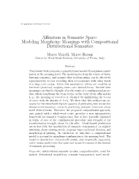 Modeling Morpheme Meanings with Compositional Distributional Semantics