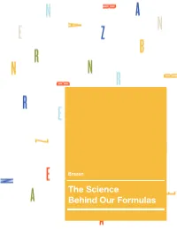 The Science Behind Our Formulas