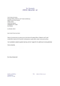 Steve Bracks Ac