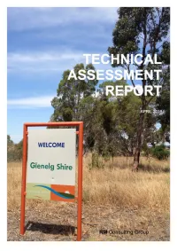 Glenelg Technical Report 20160418.Docx RURAL LAND USE STRATEGY TECHNICAL ASSESSMENT and BACKGROUND REPORTING