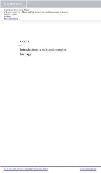 Introduction: a Rich and Complex Heritage