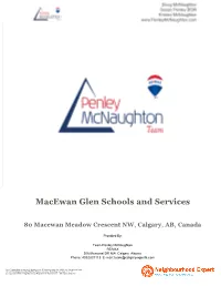 Macewan Glen Schools and Services