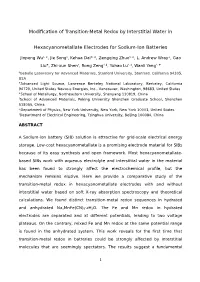 Modification of Transition-Metal Redox by Interstitial Water In
