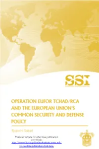 Operation EUFOR TCHAD/RCA and the European Union's Common Security and Defense Policy