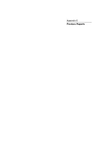 Appendix E Previous Reports