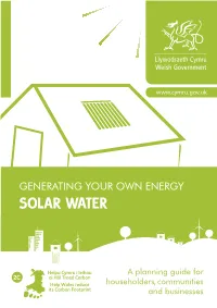 Generating Your Own Energy Solar Water