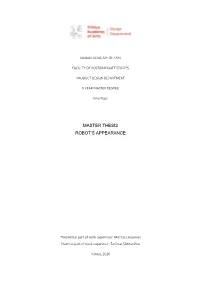 Master Thesis Robot's Appearance