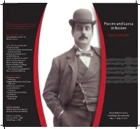 Puccini and Lucca in Boston