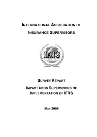 Analysis of Responses to Survey on Impact of Application of IFRS 4