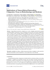 Applications of Nanocellulose/Nanocarbon Composites: Focus on Biotechnology and Medicine