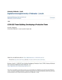 CC90-352 Team Building: Developing a Productive Team