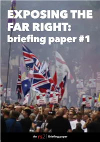 EXPOSING the FAR RIGHT: Briefing Paper #1