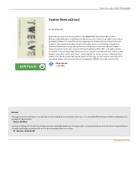 PDF // Twelve (New Edition) « Download