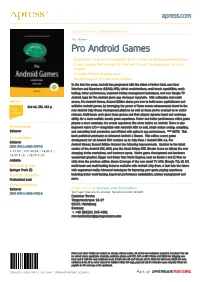Pro Android Games