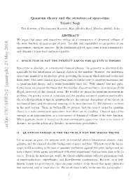 Quantum Theory and the Structure of Space-Time