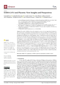 SARS-Cov-2 and Placenta: New Insights and Perspectives