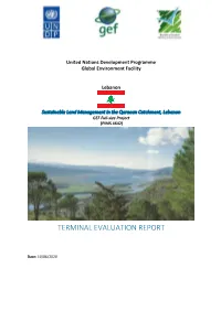 Terminal Evaluation Report