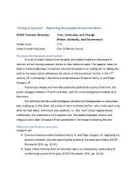 “Going to Canossa” – Exploring the Popular Historical Idiom