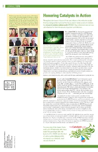 Honoring Catalysts in Action Over the Winter and Spring Through Our Website, Facebook and Twitter