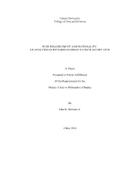 Peer Disagreement and Rationality: an Analysis of Richard Feldman's Conciliatory View