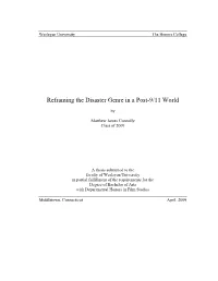 Reframing the Disaster Genre in a Post-9/11 World