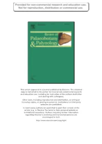 This Article Appeared in a Journal Published by Elsevier. the Attached Copy Is Furnished to the Author for Internal Non-Commerci