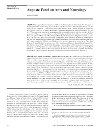 Auguste Forel on Ants and Neurology